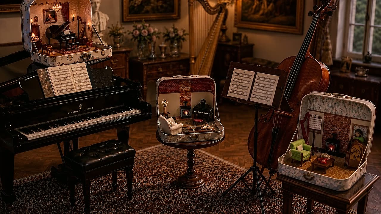 The Music Room cinematic still