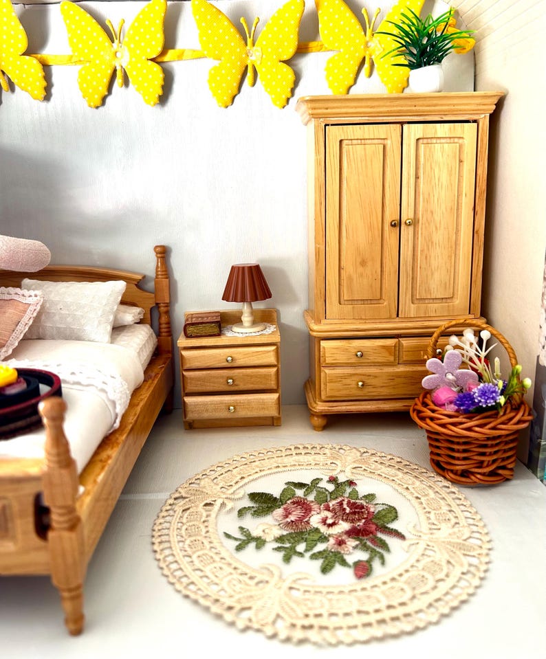 Breakfast in Bed Maileg Mouse or garden fairy Scene in a Suitcase — photo 5