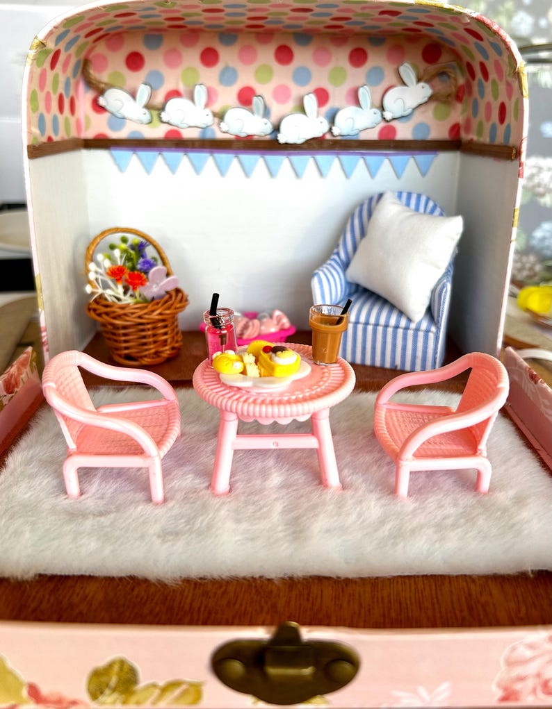 Easter Maileg Mouse Scene in a Suitcase or a Fairy — photo 6